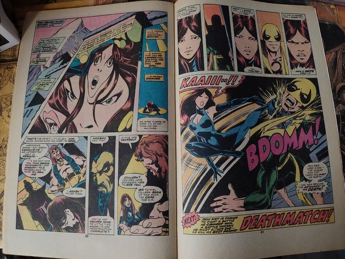 Iron Fist ! Issue #5 ! 1st Appearance of Scimitar ! Iron Fist makes ties to the IRA ! Bronze Age Comic from 1976 ! by Marvel !