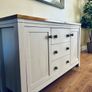 Solid Oak extending Dining Table and matching sideboard Image 9