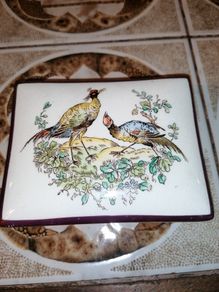 Vintage Grays pottery trinket box