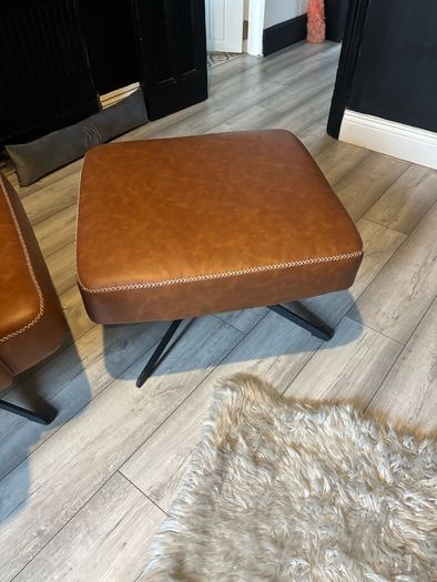 Practically new armchair and footstool