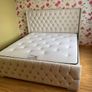 Brand New Framed Beds With Optional Gaslift Ottoman Storage,&  Tufted Sprung Memory Foam Mattresses Instock Image 9