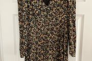 Mango v-neck mini dress