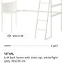 Loft bed frame with desk Image 5