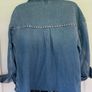 Denim studded jacket Image 3