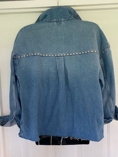 Denim studded jacket
