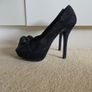 Schuh black open toe platforms uk4 Image 2