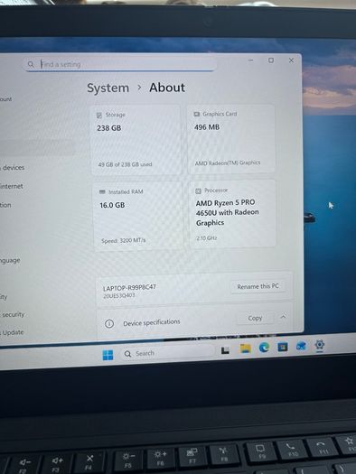 Lenovo ThinkPad T14 Gen 1 Ryzen 5 PRO 16GB RAM  256GB SSD Excellent Battery