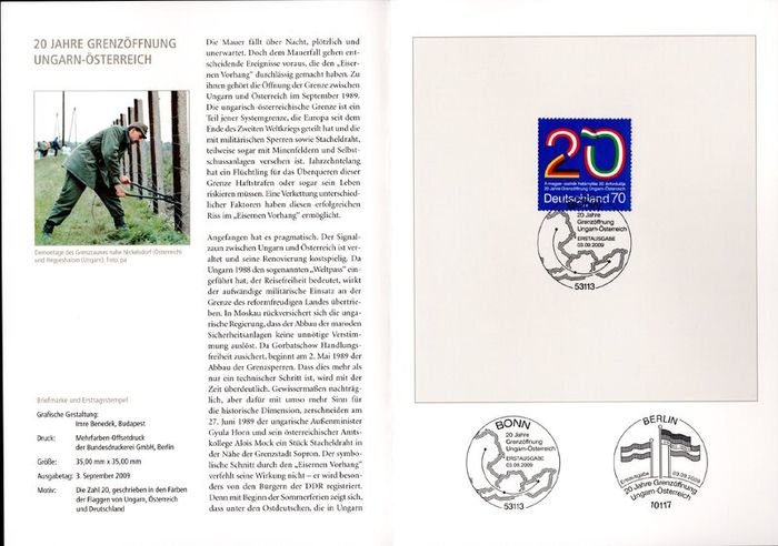 2009 Bundes Republic Deutschland (Germany) Federal Annual Stamp EFT Collection 2009 with 43 images of contents
