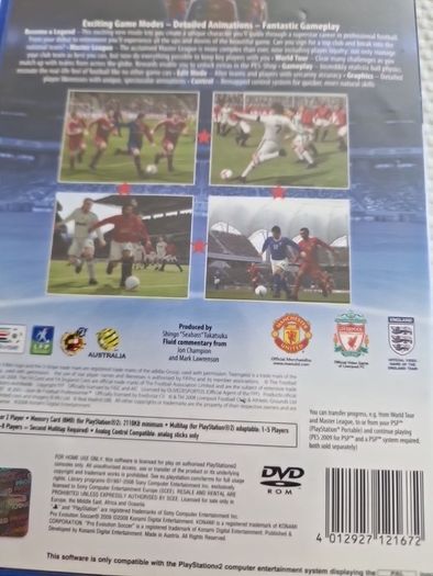 PES 2009 Pro Evolution Soccer PlayStation2 Ps2 Games Original