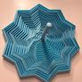Oversized 16cm Articulated Star Fidget Light Blue Sensory ASMR Image 3
