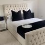Double Bed Frame Optional Gaslift Ottoman Storage - Storage Bed- Upholstered Bed- Bed on Sale- Mattres Image 3