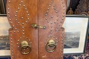 Moroccan Leather Vintage Mirror