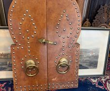 Moroccan Leather Vintage Mirror
