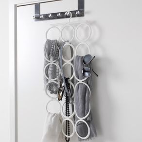 IKEA KOMPLEMENT Multi-use hanger, beige scarf, tie, accessory tidy