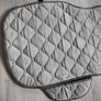 Quilted Car Rear Seat Protector Mat - Grey Car Seat Cover with Pockets Image 5