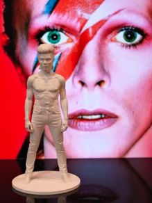 3D Printed Legendary Rock Icon David Bowie Figurine
