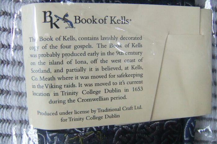Book Of Kells Silk Tie. Traditional Crafts.  New