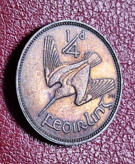 Ireland 1941 Farthing Beautifully Toned coin