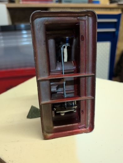 Vintage 1950s Vulcan Minor Childs Toy Sewing Machine Maroon Enamel