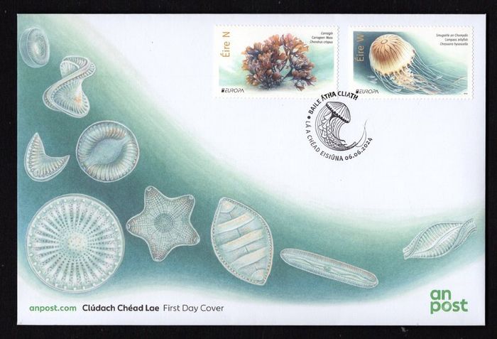 2024 Ireland Europa (Underwater Flora and Fauna) Commemorative Stamps An Post First Day Cover (FDC)