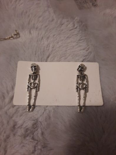 skeleton earrings