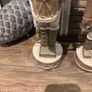 2 wooden rustic drummers . Image 5