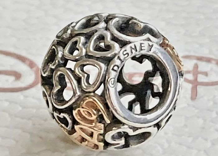Pandora Disney Parks Exclusive Charm Open Works Hearts