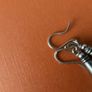 Vintage Sterling Silver Earrings 925 Image 4
