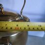 Antique Brass Tilting Kettle on Stand. Image 4