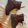 Sparkly red boots with zip size 10 Image 2