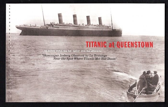 2012 Ireland Titanic Commemorative Stamps Booklet Mint Never Hinged (MNH). Photos of contents shown.