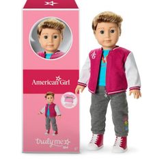 American Girl 18-inch Truly Me boy doll with Star Squad Boy's Outfit BNIB