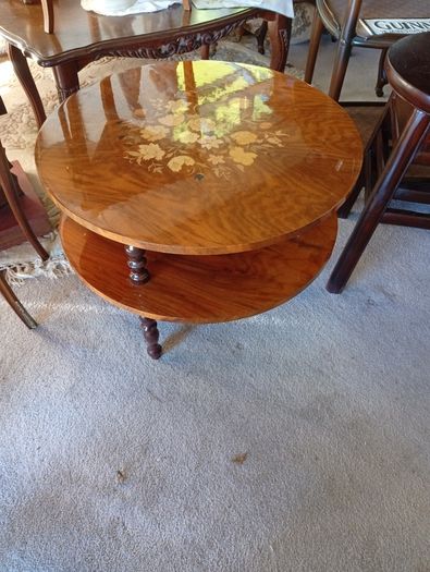 Vintage inlaid table