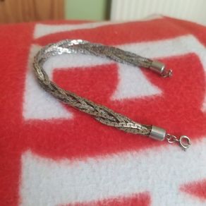 vintage silver bracelet twisted design