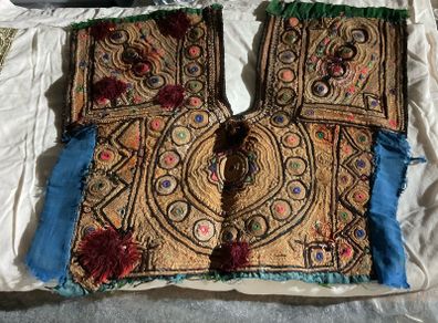 Embroidered bodice panel