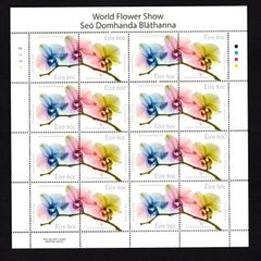 2014 Ireland World Flower Show 2014 Commemorative Stamps Sheetlet Plate 1A1A1A1A Mint Never Hinged (MNH)