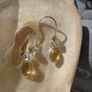 Citrine/Silver earrings,Gemstone earrings,Gift.November birthstonerrings,Drop earrings Image 2