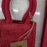 Pair of Shimmer Jute Bottle Bags Image 6