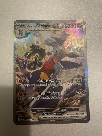 Pokemon Cynthia's Garchomp Card DR SIR