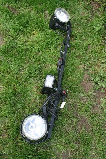 Compact Euro Light ,Flashing Light, Q-Strobe LG38 Black pro Sound