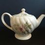 Beautiful Vintage English Made Teapot with a Lovely Whorled Pattern and a Blousy Floral Motif Image 4