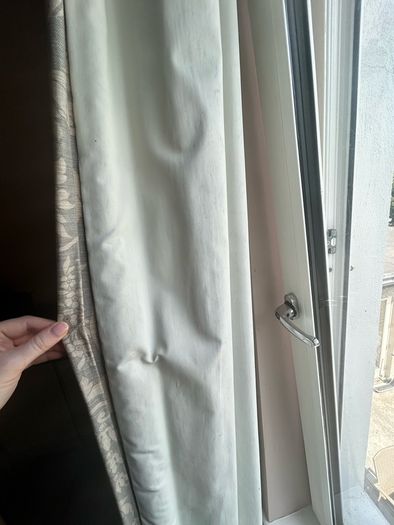 Grey Pelmet and Curtains