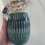 Pair of teal ombre lamps Image 3
