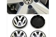 4x 3 B 7601171 VW VOLKSWAGEN 65mm Alloy Wheel Centre Caps for 3B7601171 Passat CC Scirocco Golf Jetta Transporter Caddy Bora Touran Tiguan Caravelle