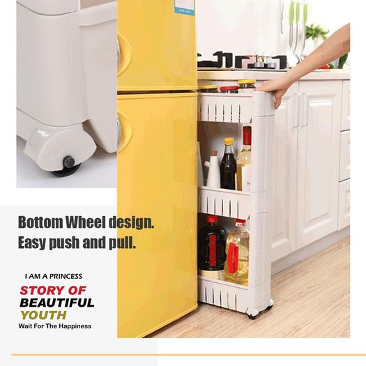 Gap Storage Slide-Out Shelf Organiser 3Tiers