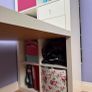 Attractive White Desk with Bookshelves attached Image 4