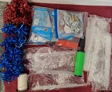 Balloons with balloon weights and stands