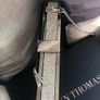 carvela velvet clutch bag with  crystals Image 3