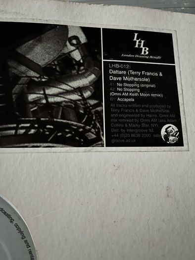 Dattare No stopping 12" vinyl