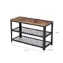 Industrial Design Shoe Bench & Shelf Image 3